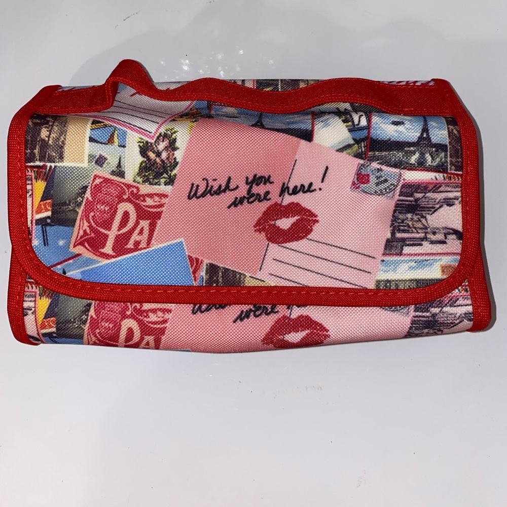 Red Multicolor Lancôme cosmetics bag (brand new)